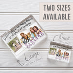 Load image into Gallery viewer, Bride gift from Sister In Law Wedding gift | 40th birthday gift for sister PhotoBlock - Unique Prints
