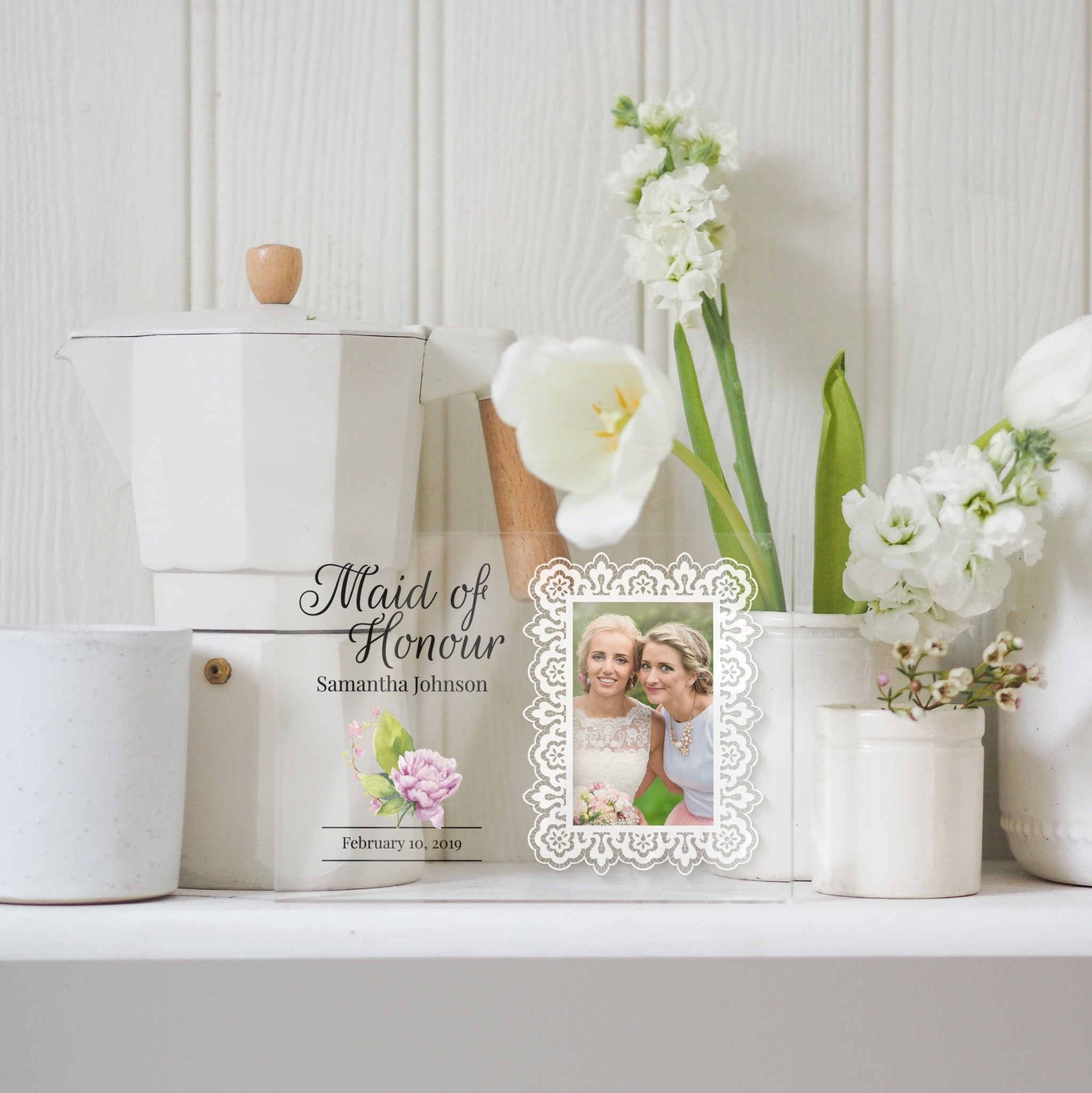 Bridesmaid Gifts | Maid of Honor Frame | Maid of Honor Gift PhotoBlock - Unique Prints
