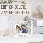 Load image into Gallery viewer, Brother Wedding Picture Frame Gift | Dad Wedding Picture Frame | Mom Wedding Frame PhotoBlock - Unique Prints
