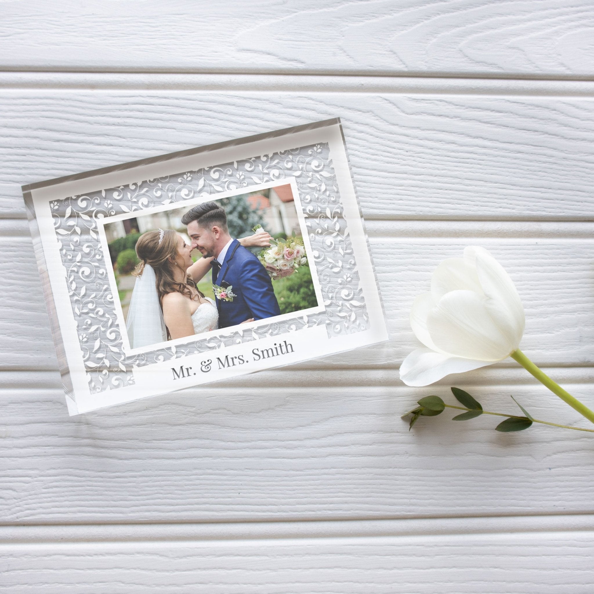 Brother Wedding Picture Frame Gift | Dad Wedding Picture Frame | Mom Wedding Frame PhotoBlock - Unique Prints