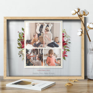 Christmas Gift | Family Photo Gift | Custom Keepsake Decoration Transparent Frame - UniquePrintsStore