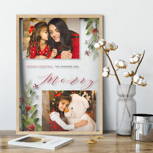 Christmas Gift | Family Photo Gift | Custom Keepsake Decoration Transparent Frame - UniquePrintsStore