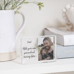 Load image into Gallery viewer, Christmas Gift For Dad From Daughter | Christmas Ornament For Dad | New Dad Christmas Gift PhotoBlock - Unique Prints
