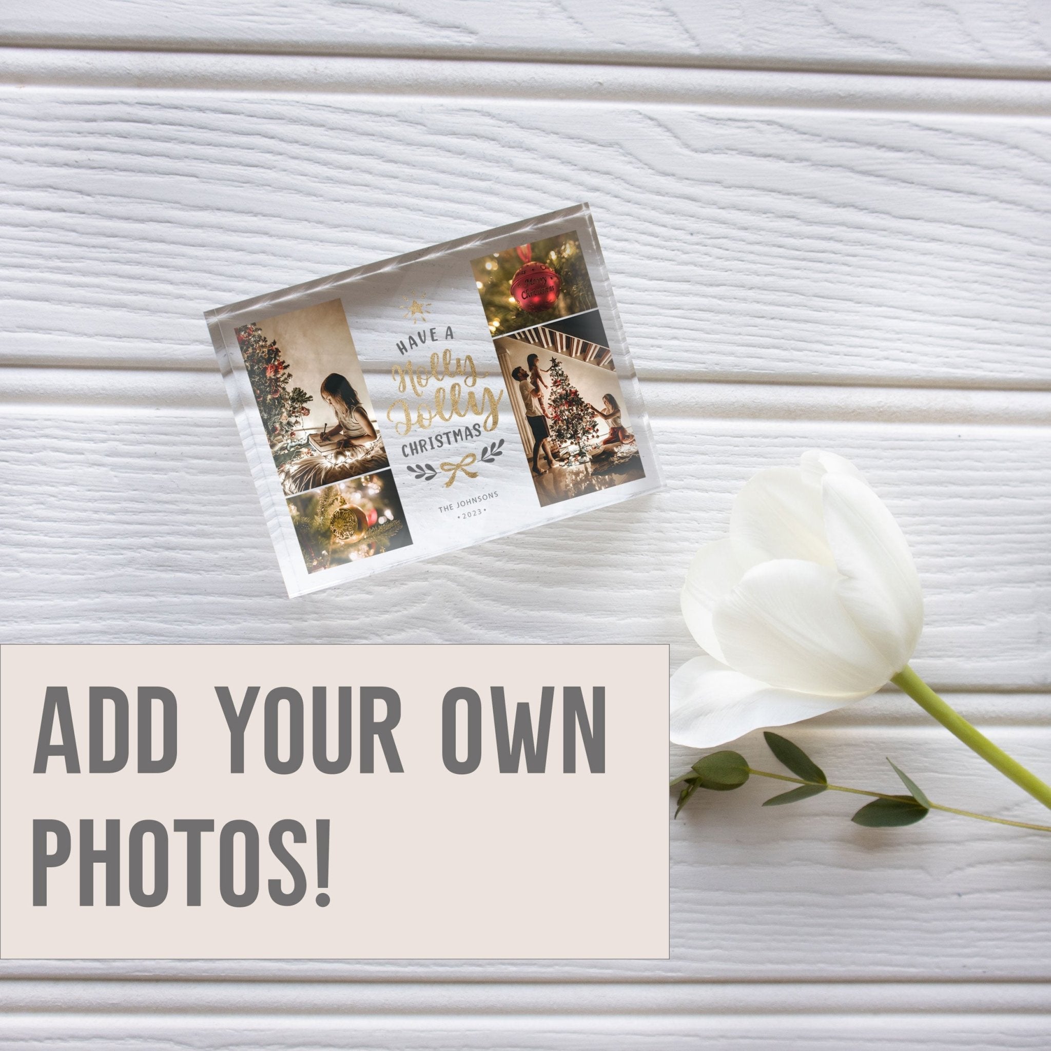 Christmas Gift | Personalised Gift For Family | Frame With Saying PhotoBlock - Unique Prints