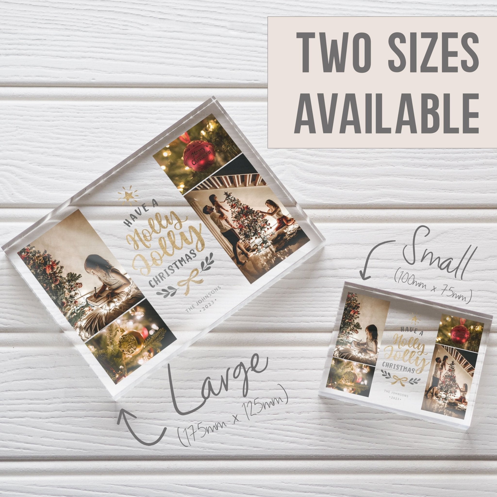 Christmas Gift | Personalised Gift For Family | Frame With Saying PhotoBlock - Unique Prints