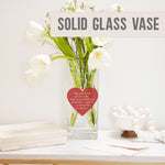 Load image into Gallery viewer, Christmas Memorial Custom Quotes Glass Vase | Xmas in Heaven Gift Ideas | Personalised Text, Acrylic Crystal Flower Stand Home Decor Present Vase - Unique Prints
