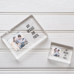 Class of 2021 college student gift, graduation picture, medical student gift, glass photo block PhotoBlock - Unique Prints