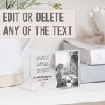 Load image into Gallery viewer, Clear Photo Frame | Best Mom Ever | Mother&#39;s Day Gift PhotoBlock - Unique Prints
