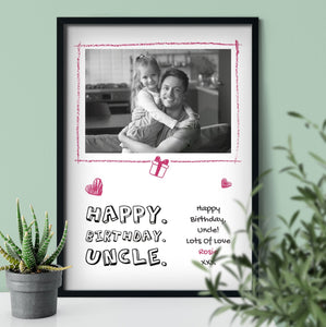 Custom Birthday Gift For Her | Photo Birthday Gift | Custom Print Normal Frame - UniquePrintsStore