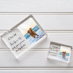 Load image into Gallery viewer, Custom Dog Memorial Frame, Dog Memorial Gift, Dog Loss Sympathy Gift, Dog Picture Frame, Dog Remembrance PhotoBlock - Unique Prints
