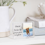 Load image into Gallery viewer, Custom Dog Memorial Frame, Dog Memorial Gift, Dog Loss Sympathy Gift, Dog Picture Frame, Dog Remembrance PhotoBlock - Unique Prints
