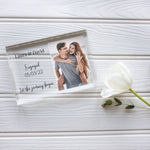 Load image into Gallery viewer, Custom Engagement Picture Frame, Engagement Present, Proposal Frame Gift PhotoBlock - Unique Prints
