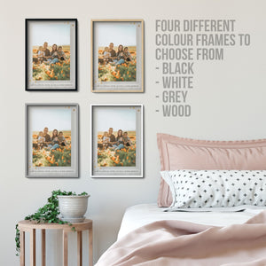Custom Family Gift | Clear Photo Frame | Home Decoration Transparent Frame - UniquePrintsStore