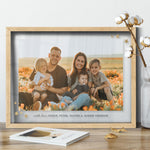 Load image into Gallery viewer, Custom Family Gift | Clear Photo Frame | Home Decoration Transparent Frame - UniquePrintsStore
