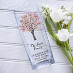 Load image into Gallery viewer, Custom Family Tree Photo Glass Vase | Bloodline Genealogy Mom Gift Ideas | Personalized Crystal Clear Jar with Picture | Mothers Day Present Vase - Unique Prints
