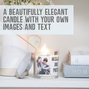 Custom Message Personalized Photo Candle Holder | Quotation Gift Ideas | Personalized Votive Glass with Picture | Crystal Home Decor Present Candleholder - Unique Prints