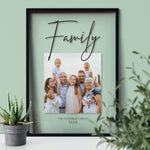 Load image into Gallery viewer, Custom Photo Frame | Family Photo Gift | Gift For Parents Transparent Frame - UniquePrintsStore
