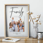 Load image into Gallery viewer, Custom Photo Frame | Family Photo Gift | Gift For Parents Transparent Frame - UniquePrintsStore

