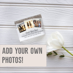 Custom Photo Frame For Best Friend | Multi Photo Frame | Picture Frame For Friend PhotoBlock - Unique Prints