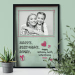 Load image into Gallery viewer, Custom Photo Gift | Happy Birthday Aunt | Birthday Gift Idea Transparent Frame - UniquePrintsStore
