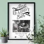 Load image into Gallery viewer, Custom Photo Print | Father&#39;s Day Quote Gift | Dad Gift Idea Normal Frame - UniquePrintsStore

