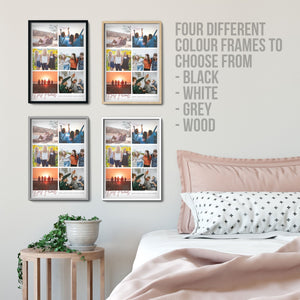 Custom Photo Print | Multi-Photo Gift | Best Friend Gift Idea Normal Frame - UniquePrintsStore
