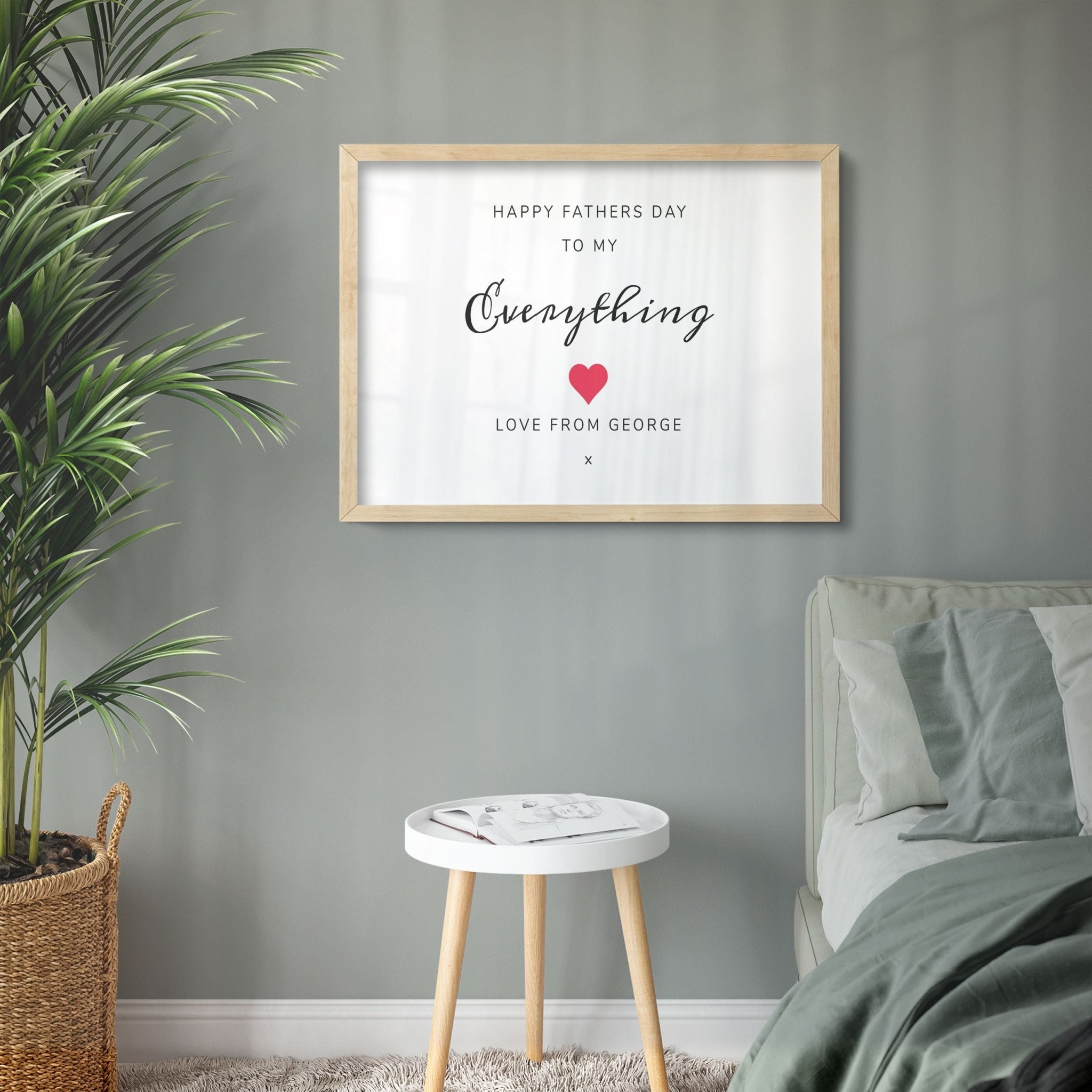 Custom Quote Gift | Happy Father's Day | Personalised Frame Normal Frame - UniquePrintsStore