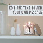 Load image into Gallery viewer, Customised Family Tree Glass Candleholder | Genealogy Names, Mom Gift Ideas | Personalised Votive Glass Holders Decor | Mother&#39;s Day Present Candleholder - Unique Prints
