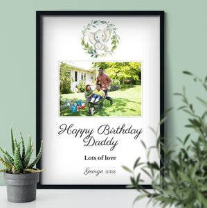 Dad Birthday Gift | Personalised Frame | Custom Print Normal Frame - UniquePrintsStore