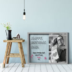 Load image into Gallery viewer, Dad Birthday Gift | Transparent Frame | Personalised Gift Transparent Frame - UniquePrintsStore
