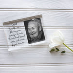Load image into Gallery viewer, Dad Memorial Frame | Sympathy Gift Loss Of Father | Loss Of Dad Frame PhotoBlock - Unique Prints
