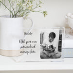 Load image into Gallery viewer, Dad Personalized Christmas Gift | Dad Picture Frame | Christmas Gifts For Dad PhotoBlock - Unique Prints
