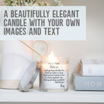 Load image into Gallery viewer, Dear Friend Custom Message Glass Candleholder | Friends Quote Keepsake, Friendship Gift Idea | Personalised Votive Glass, Home Decor Present Candleholder - Unique Prints
