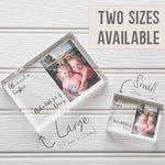 Load image into Gallery viewer, Disney Picture Frame, Disney Frame, Disney Photo Frame, Disney Wedding Gift PhotoBlock - Unique Prints
