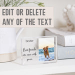 Load image into Gallery viewer, Dog Memorial Gift | Dog Loss Sympathy Gift | Dog Memorial Picture Frame PhotoBlock - Unique Prints
