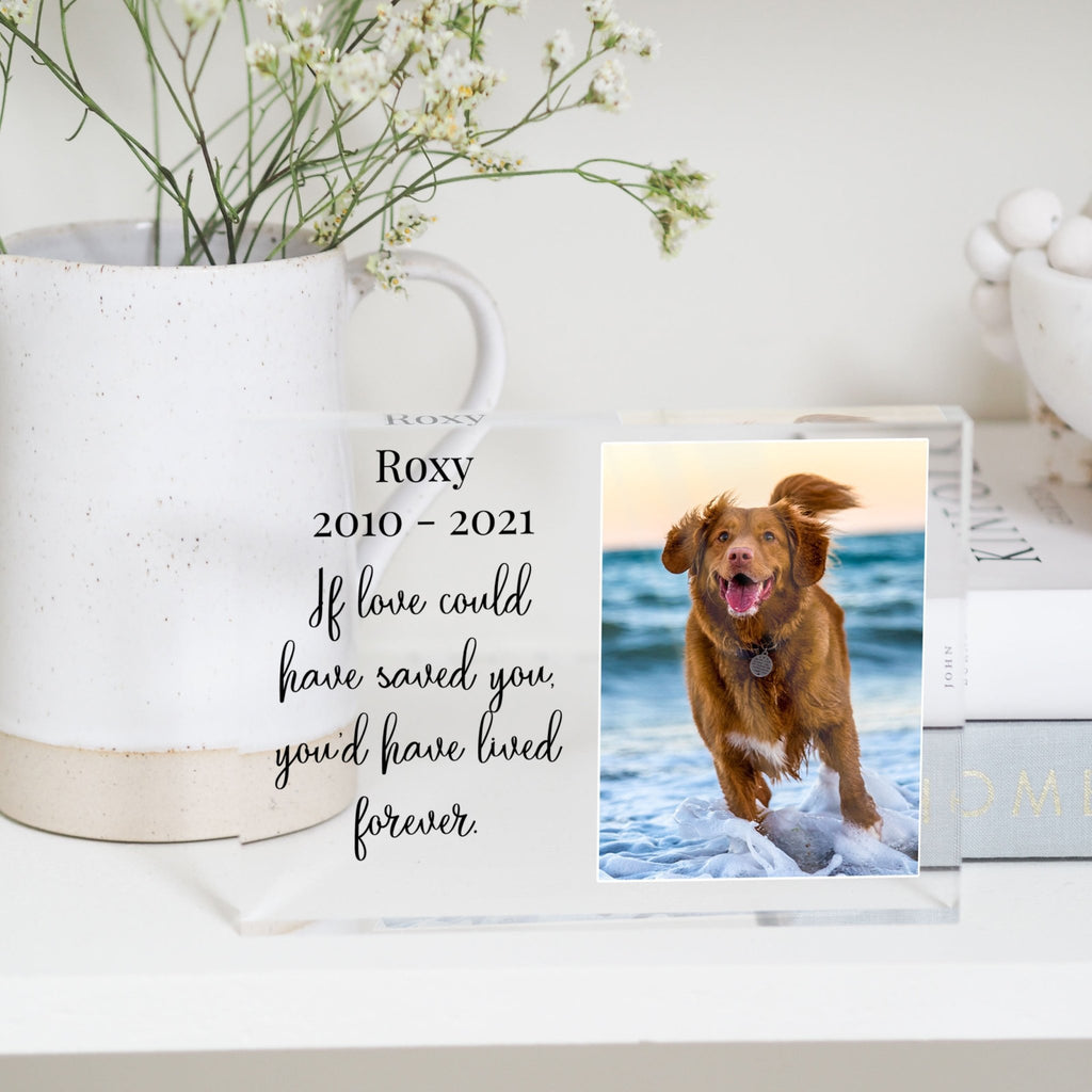 Dog Remembrance Gift | Dog Memorial Picture Frame | Dog Loss Gift PhotoBlock - Unique Prints