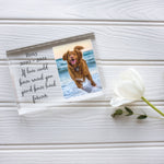 Load image into Gallery viewer, Dog Remembrance Gift | Dog Memorial Picture Frame | Dog Loss Gift PhotoBlock - Unique Prints

