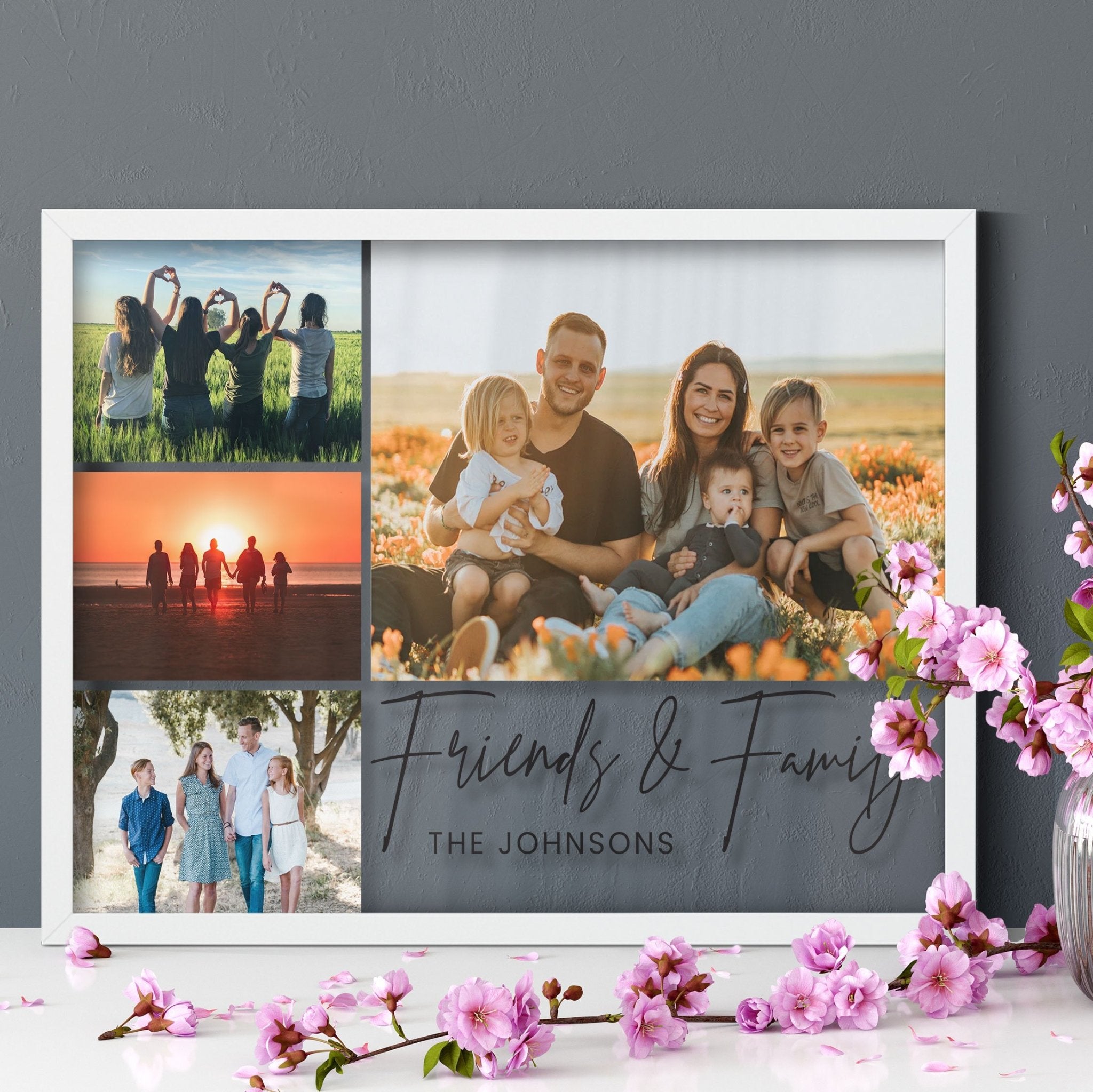 Family And Friends | Custom Photo Gift | Transparent Frame Transparent Frame - UniquePrintsStore