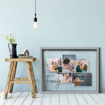 Load image into Gallery viewer, Family | Multi-Photo Frame | Custom Gift Transparent Frame - UniquePrintsStore
