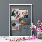 Load image into Gallery viewer, Family | Multi-Photo Frame | Custom Gift Transparent Frame - UniquePrintsStore
