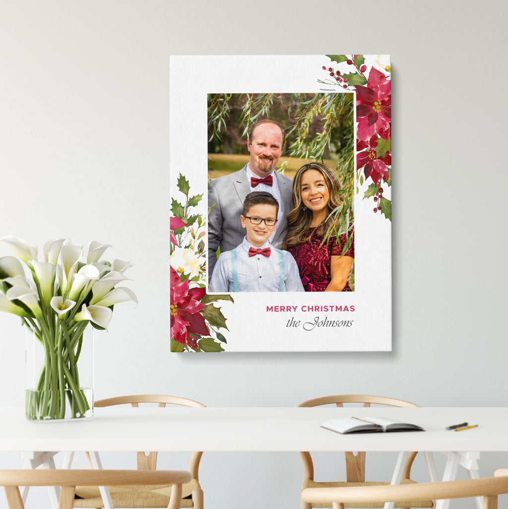 Family Photo Canvas | Christmas Gift | Custom Gift Canvas - UniquePrintsStore