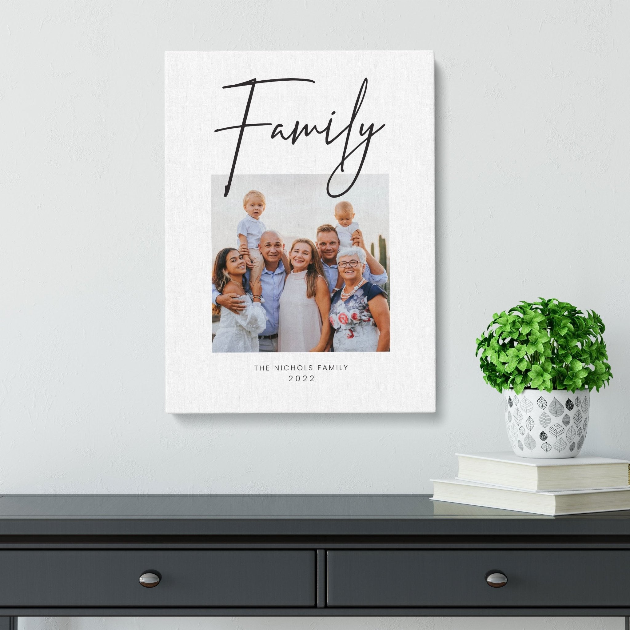 Family Photo Canvas | Personalised Canvas | Gift For Family Canvas - UniquePrintsStore