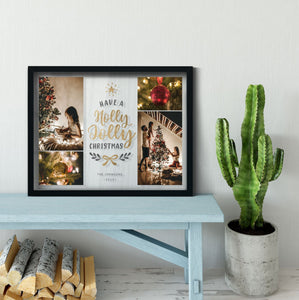 Family Photo Frame | Keepsake Gift | Christmas Quote Gift Transparent Frame - UniquePrintsStore