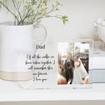 Load image into Gallery viewer, Father of The Bride Gift From Bride | Dad Wedding Gift From Bride | Step Father Of The Bride Gift PhotoBlock - Unique Prints
