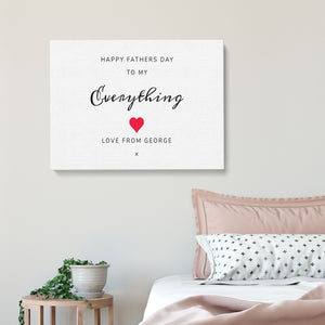 Father's Day Canvas | Personalised Gift | Gift For Him Canvas - UniquePrintsStore