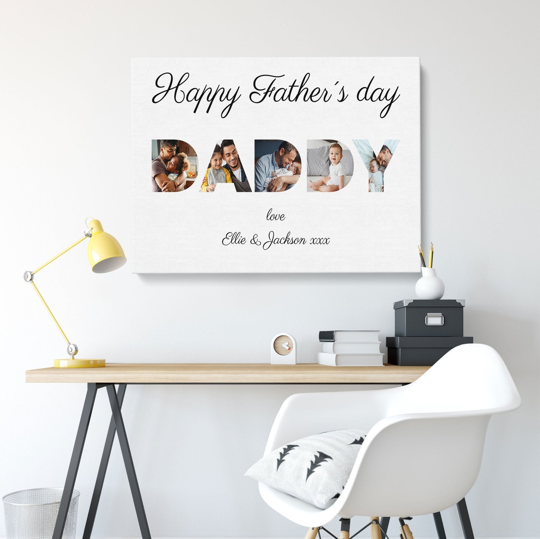 Father's Day Gift | Custom Canvas | Gift From Kids Canvas - UniquePrintsStore
