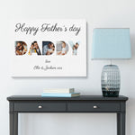 Load image into Gallery viewer, Father&#39;s Day Gift | Custom Canvas | Gift From Kids Canvas - UniquePrintsStore
