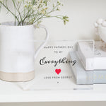 Load image into Gallery viewer, Father&#39;s Day Gift | Personalised Gift For Him | Frame With Saying PhotoBlock - Unique Prints
