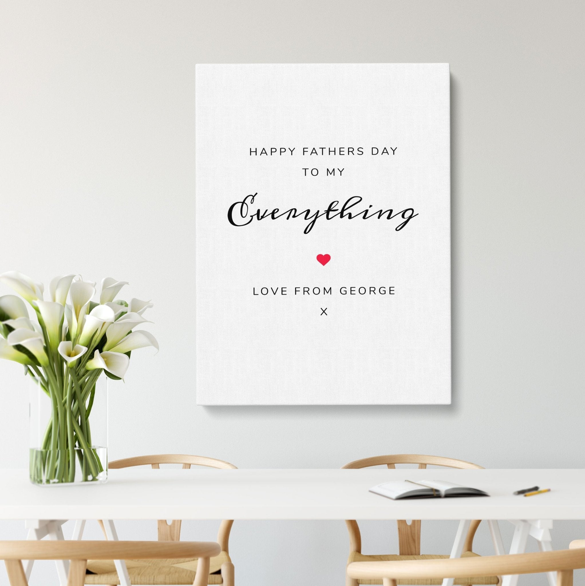 Father's Day Gift | Quote Canvas | Personalised Gift Canvas - UniquePrintsStore