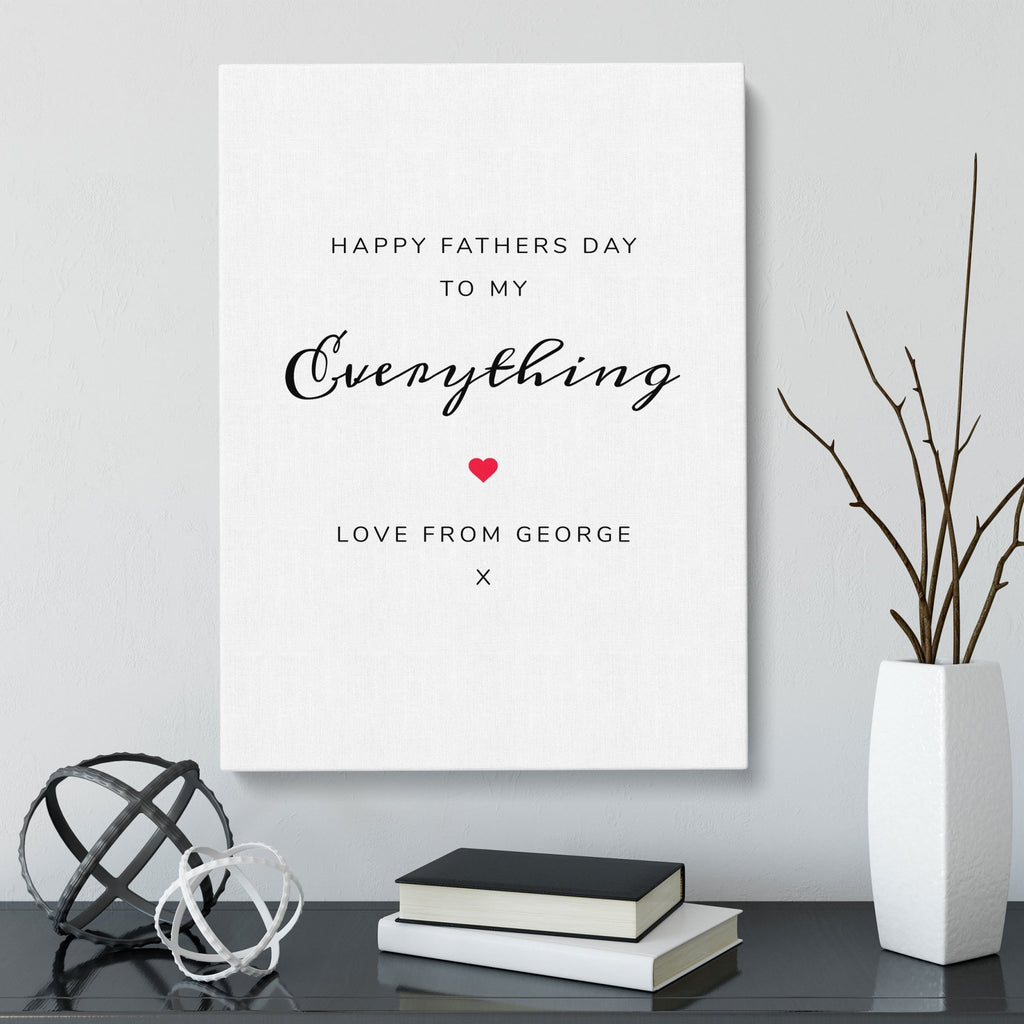 Father's Day Gift | Quote Canvas | Personalised Gift Canvas - UniquePrintsStore